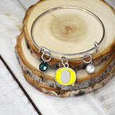 Fan Frenzy Gifts Oregon Ducks Officially Licensed Bangle Bracelet